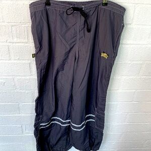 Vintage Y2K Buggirl Baggy Wide Ankle Cargo Rave Skater Pants Gray Sz M